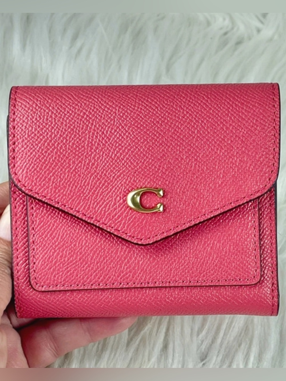 Coach Wyn Small Wallet in Watermelon Pink